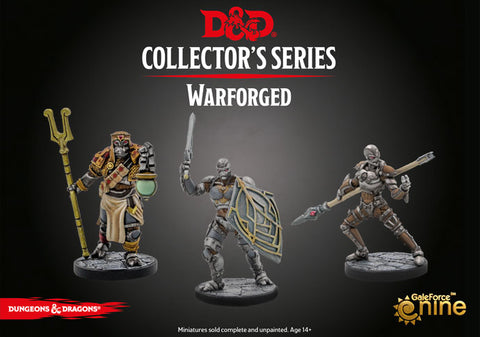 Eberron - Warforged Monk, Cleric & Fighter (3 figs)