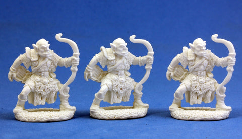 Orc Archers x3 - Reaper Bones Plastic Miniature:77002