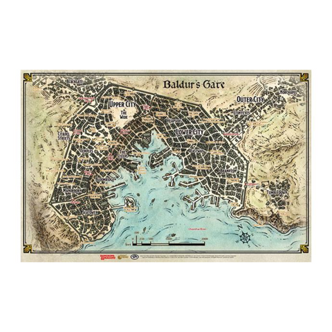Baldur's Gate - Map (23' x 17')