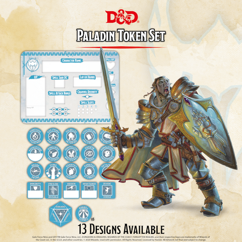 D&D: Paladin Token Set