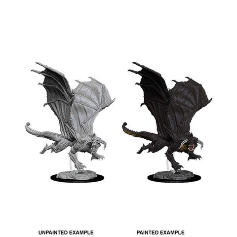 Young Black Dragon: D&D Nolzur's Marvelous Unpainted Miniature (W8)