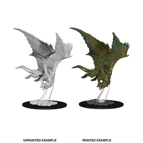 Young Bronze Dragon: D&D Nolzur's Marvelous Unpainted Miniatures (W9)