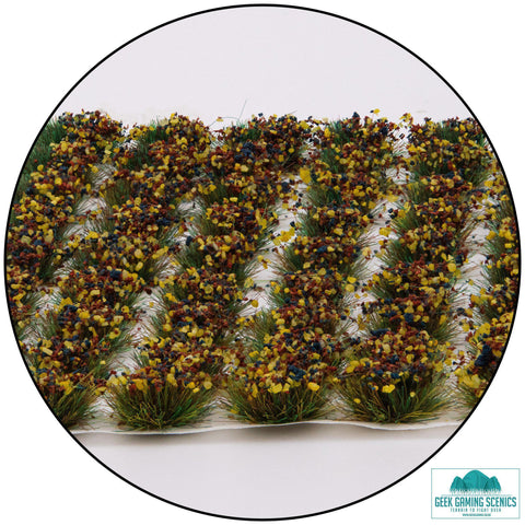Mixed Flower 6mm Self Adhesive Static Grass Tufts x 100