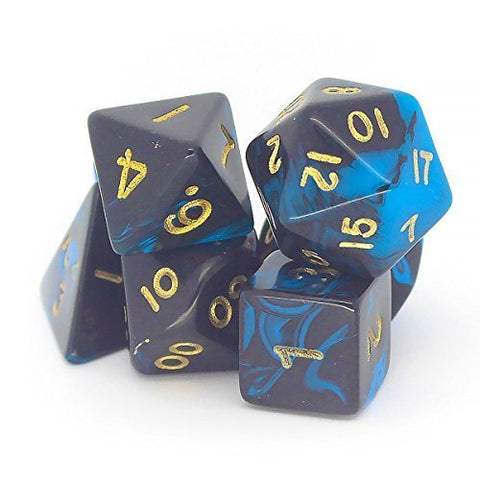 Oblivion Poly Dice Set - Blue