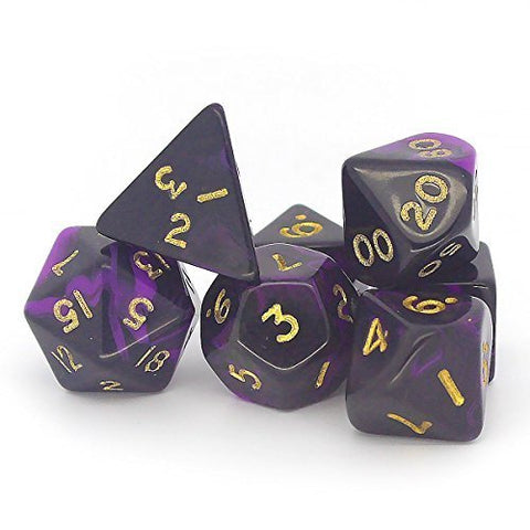 Oblivion Poly Dice Set - Purple