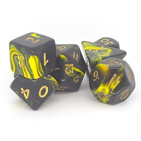 Oblivion Poly Dice Set - Yellow