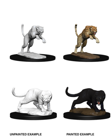 Panther & Leopard: D&D Nolzur's Marvelous Unpainted Miniatures (W6)