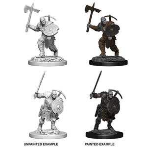 Earth Genasi Male Fighter : D&D Nolzur's Marvelous Unpainted Miniatures